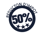 Réduction d'impôt 50%